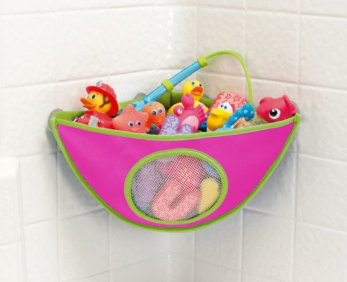 Munchkin Corner Bath Organizer, Pink by Munchkin