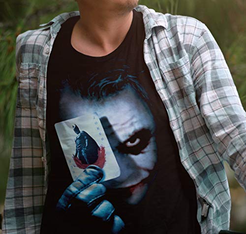 Mx Games Camiseta Joker Batman Carta (Talla: Talla-L)