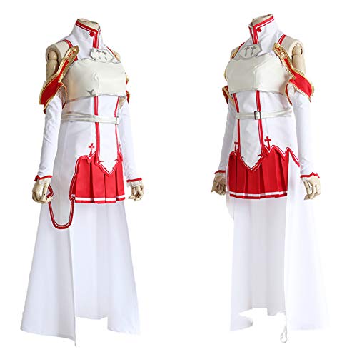 MX kingdom Sword Art Online Asuna Yuuki PVC en Caja Figura de acción de 9.8Inch Carnaval Cape Fancy Dress Cosplay Anime Uniforme