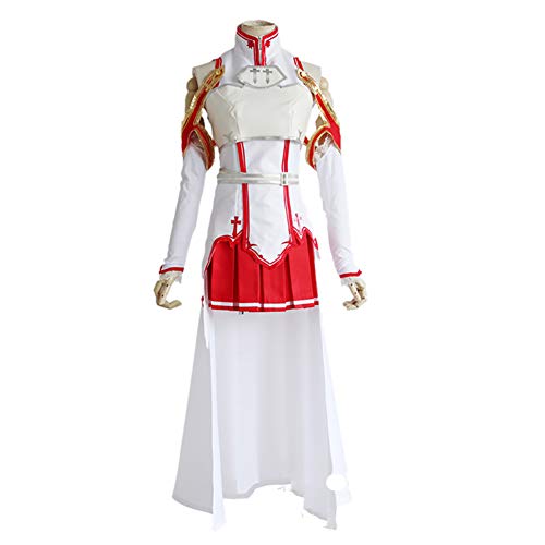 MX kingdom Sword Art Online Asuna Yuuki PVC en Caja Figura de acción de 9.8Inch Carnaval Cape Fancy Dress Cosplay Anime Uniforme