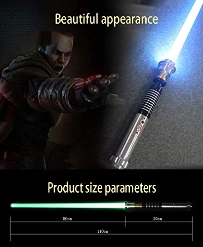 NANDAN Star Wars Lightsaber Sword 11 RGB Color Cambio de Sonido FOC FOC Láser Sable FX Metal Handle Heavy Dueling 5 Sets Sound Lumious Toys Regalos