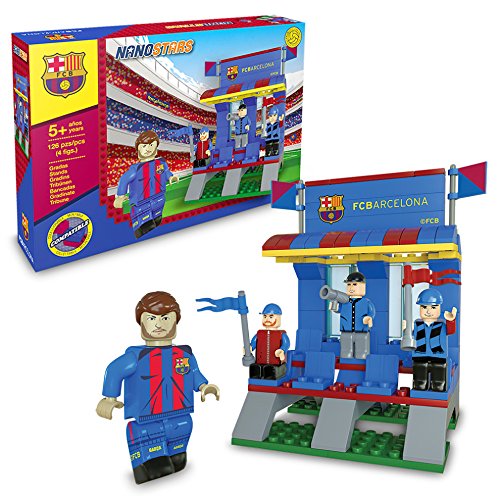 Nanostars FCB - Gradas + 4 figuras, 126 piezas (Giochi Preziosi NAN08000)