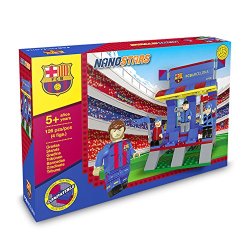 Nanostars FCB - Gradas + 4 figuras, 126 piezas (Giochi Preziosi NAN08000)