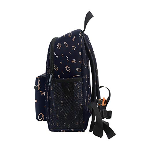 Navidad Arte Oscuro Mochila para Preescolar Toddler Kids Estudiante Mochilas para Infantiles 2-7 Años Niñas Niños