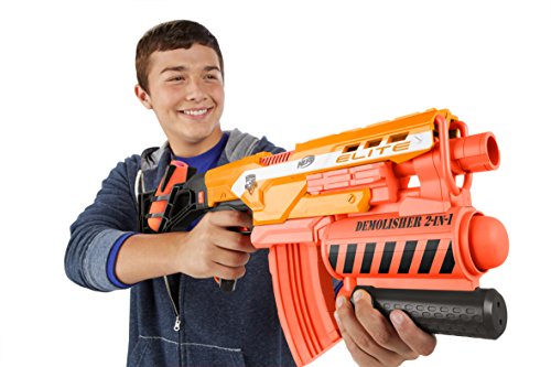 Nerf - Lanzadardos Demolisher 2 en 1 Elite (Hasbro A8494EU4)