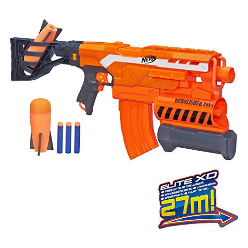 Nerf - Lanzadardos Demolisher 2 en 1 Elite (Hasbro A8494EU4)