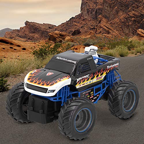 New Bright - Coche teledirigido 4x4 niños 4 años Escala 1:24 Monster Truck (46570)