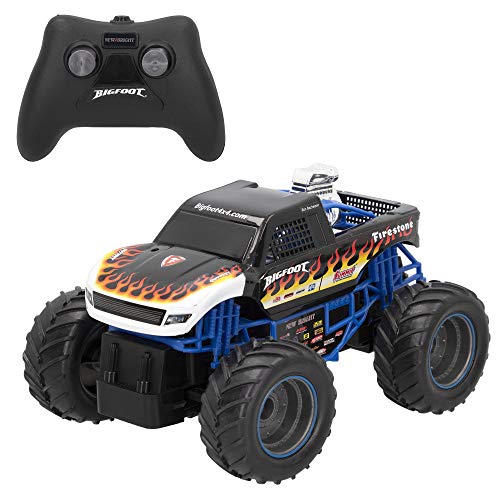 New Bright - Coche teledirigido 4x4 niños 4 años Escala 1:24 Monster Truck (46570)