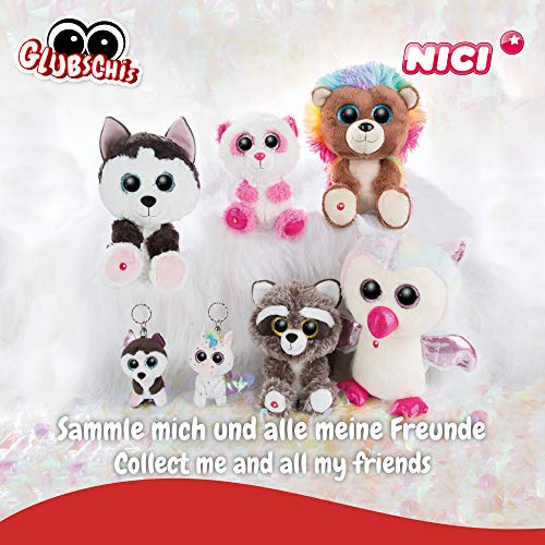 NICI - Glubschis Peluche Mapache Clooney, Gris y Blanco (46621)