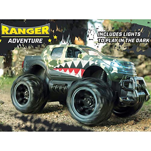 Ninco Ranger Monster Truck teledirigido Con luces. 2.4GHz negro. Medidas: 30 cm x 19 cm x 16 cm, color verde NH93120