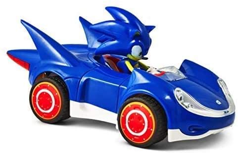 NKOK Sonic & All-Stars Racing Transformed Pullback Car Sonic 9 cm Hedgehog Toys