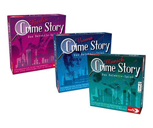 Noris 606201888 Crime Story Vienna Das Detektiv Spiel-Story - Juego de Cartas de Krimi basado en el Juicio sobre Viena (a Partir de 12 años)