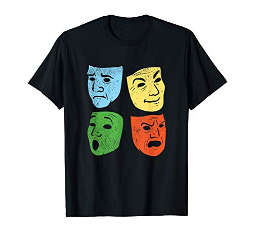 Obra de teatro o pantomima | Máscaras de colores Camiseta