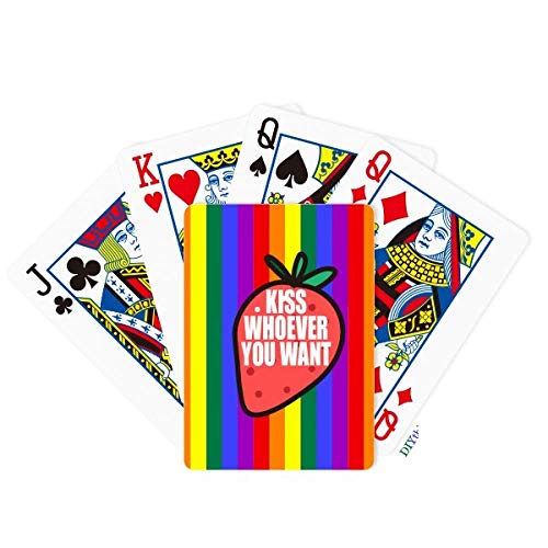 OFFbb-USA Kiss Whoever You Want Poker Jugando a la carta Juego de mesa