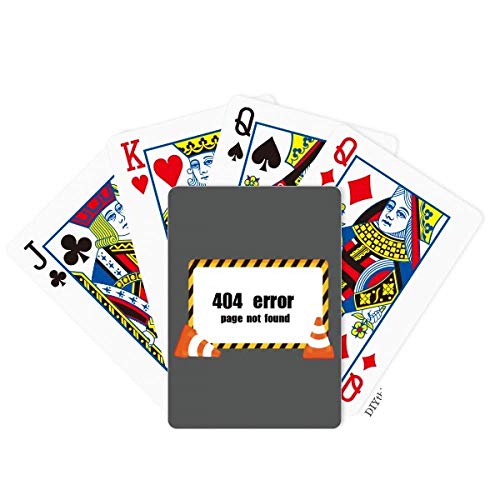 OFFbb-USA Logo 404 Página de Error No Encontrado Poker Jugando a la Carta, Juego de Mesa