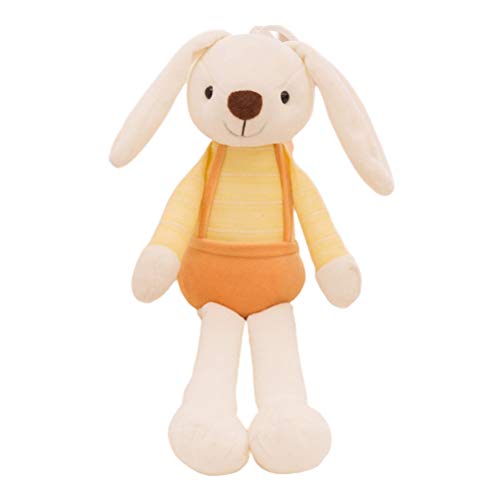 Ooscy Peluche de conejo, lindo y suave, juguete de peluche. Conejito de peluche. Peluche grande con orejas de conejo de peluche. Juguete suave amarillo calmante de cumpleaños para niños (1 unidad)