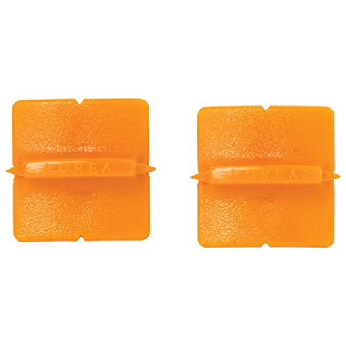 Original Fiskars Cuchillas de repuesto para máquinas de corte de papel, 2 unidades, para corte recto, Naranja, 1003868