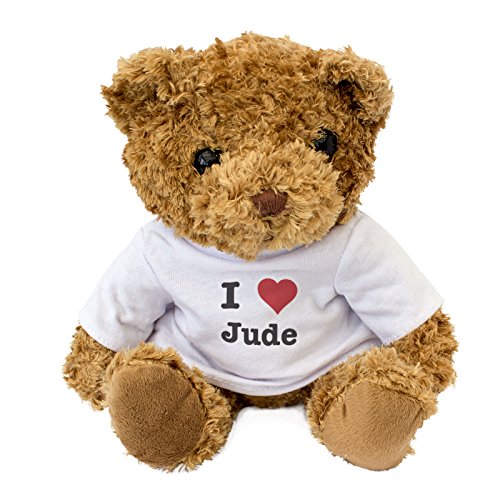 Oso de Peluche con Texto en inglés I Love Jude, Bonito y Acogedor, Regalo de cumpleaños, Navidad, San Valentín