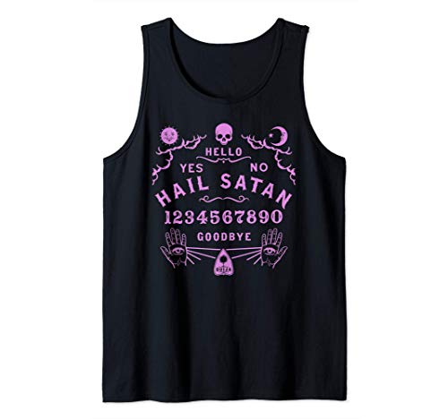 Ouija Ocultismo Horror Brujería Wicca Tablero Ouija Satánico Camiseta sin Mangas