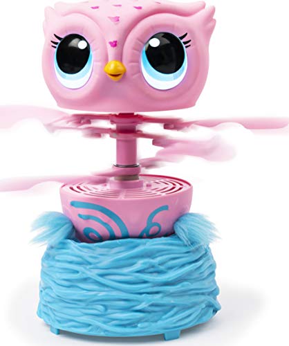 Owleez 6053359 - Animal con Volante Interactivo, Color Rosa