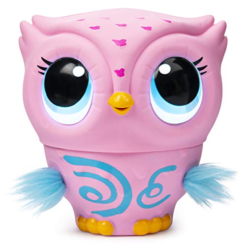 Owleez 6053359 - Animal con Volante Interactivo, Color Rosa