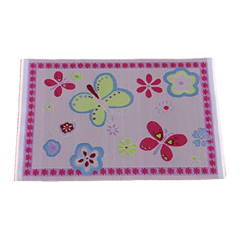 P Prettyia Tapetes de Piso Mini Fashion Accesorios para Dormitorios de Muñecas Escala 1/12 - C