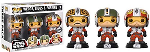 Pack 3 Figuras Pop! Star Wars Pilots Wedge Biggs & Porkins Exclusive