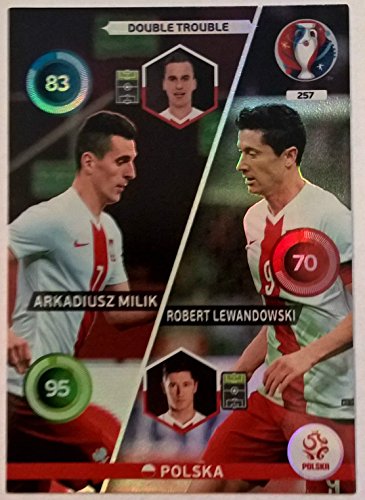 Panini Adrenalyn XL UEFA Euro 2016 Polska Double Trouble - Milik and Lewandowski by Adrenalyn XL