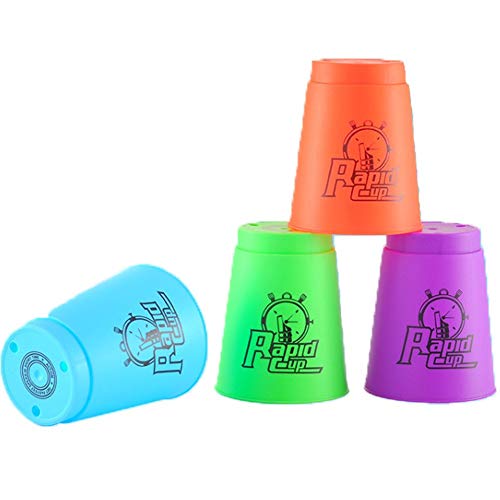 Paquete de 12 tazas de apilamiento para deportes de velocidad, juego de entrenamiento de velocidad, desafío, competición, fiesta, juguete con bolsa de transporte (verde)