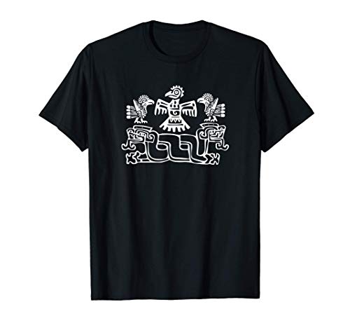 Patrones de símbolos mexicanos, signos y figuras étnicas Camiseta