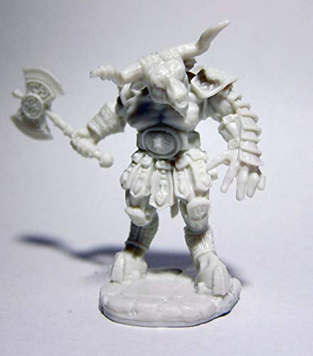 Pechetruite 1 x Armored Minotaur - Reaper Bones Miniatura para Juego de rol Guerra - 77501