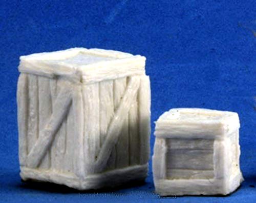 Pechetruite 1 x CRATES Large and Small - Reaper Bones Miniatura para Juego de rol Guerra - 77248