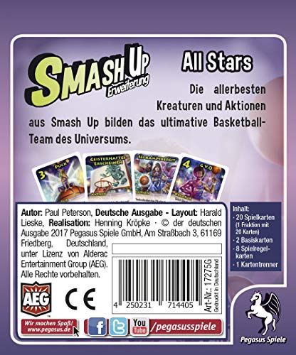 Pegasus Spiele 17275G Smash up All Star - Juego de Mesa