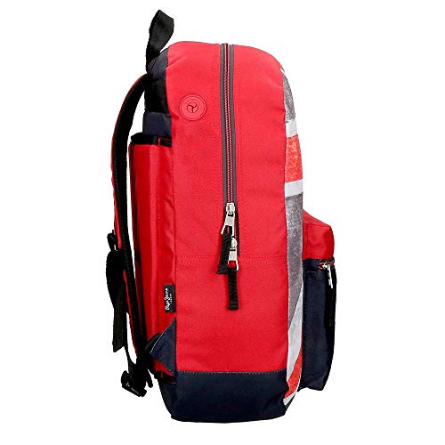 Pepe Jeans Calvin Mochila Adaptable, Multicolor, 44 cm