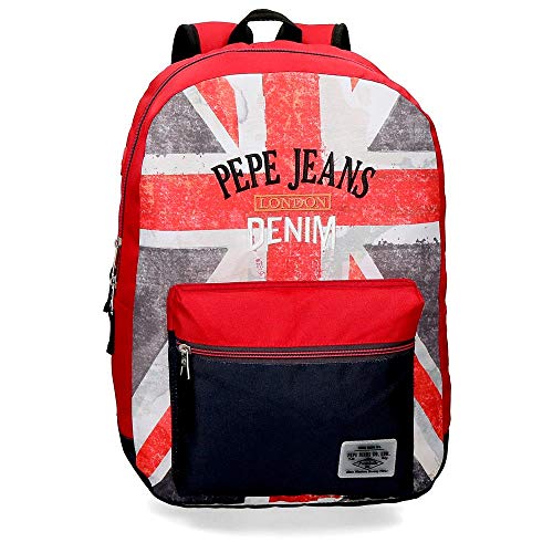 Pepe Jeans Calvin Mochila Adaptable, Multicolor, 44 cm