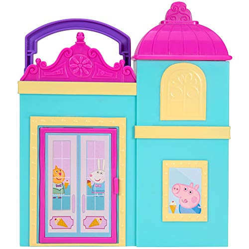 Peppa Wutz PEP0698 Peppa - Juego de café Helado con Soporte para Helado y 1 Figura Exclusiva de Peppa Pig para niños a Partir de 2 años