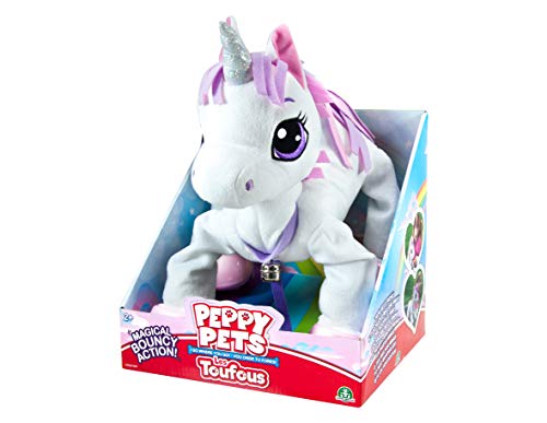 Peppy Pup- Peluche de Unicornio Que Camina, Multicolor (Giochi Preziosi Spagna PEP02010)