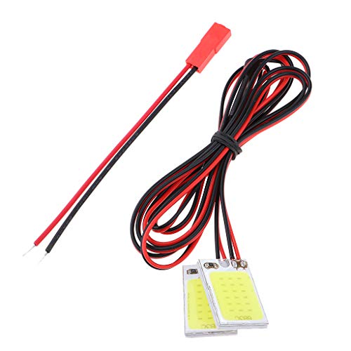 perfeclan Luz Intermitente Estroboscópica LED de Frecuencia de 2 Piezas para Piezas de Cuadricóptero RC Drone