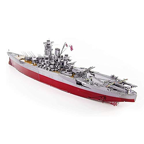 piececool YAMATO-245pcs Metal 3D Puzzle para adultos Battleship Metal Maqueta de construcción para adultos