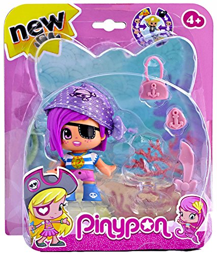 Pinypon Piratas y Sirenitas - Figura Pirata Gorro Lila (Famosa 700013363)