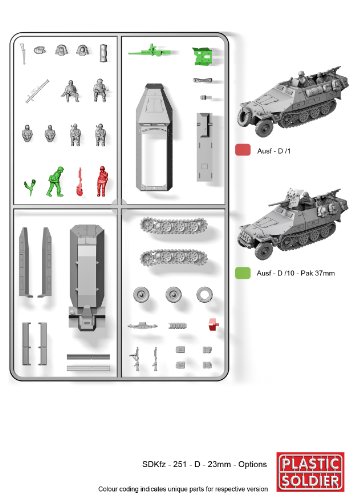 Plastic Soldier 1/72 German Halftrack SdKfz 251/D # WW2V20006 by Plastic Soldier Company