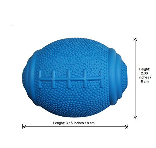 PlayfulSpirit Pelota de Rugby de Recompensas para Cachorros y Perros: Dispensador de Comida, Increíble Destructor del Aburrimiento de Mascota y Divertido Juguete de Entrenamiento Básico para Cachorros