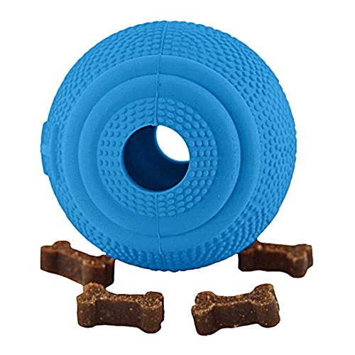 PlayfulSpirit Pelota de Rugby de Recompensas para Cachorros y Perros: Dispensador de Comida, Increíble Destructor del Aburrimiento de Mascota y Divertido Juguete de Entrenamiento Básico para Cachorros