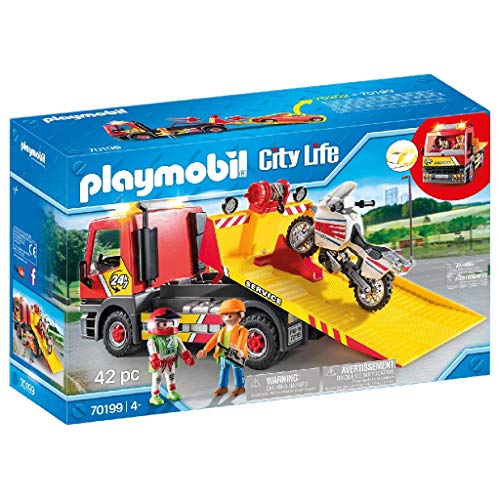 PLAYMOBIL City Life Grúa Remolque, A partir de 4 años (70199), Talla Única