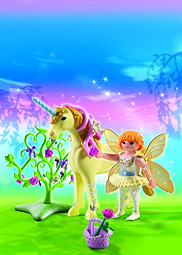 PLAYMOBIL Hadas -  Flor con Unicornio , Juguete Educativo, Multicolor, 17 x 8 x 24 cm, (5442)