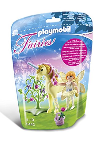 PLAYMOBIL Hadas -  Flor con Unicornio , Juguete Educativo, Multicolor, 17 x 8 x 24 cm, (5442)