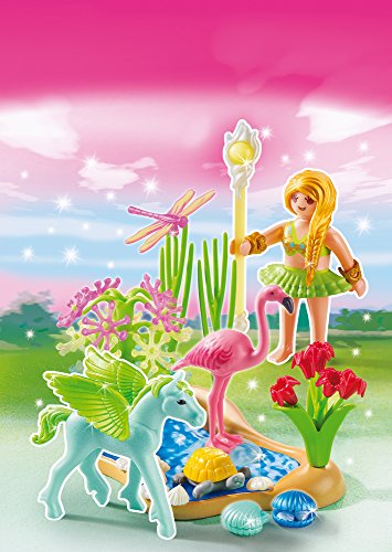 PLAYMOBIL Hadas - Princess Hada con Pegaso y Piscina Playsets de Figuras de jugete 5352