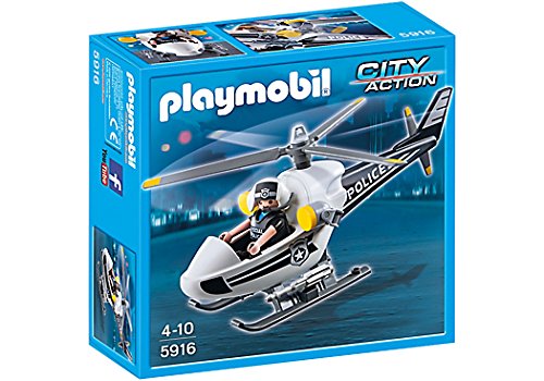 PLAYMOBIL - Helicóptero de Policía (59160)