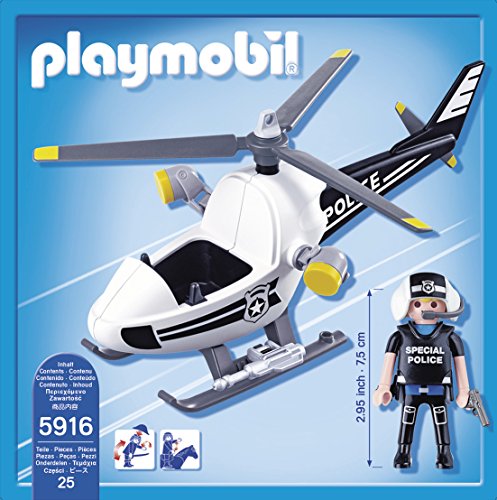 PLAYMOBIL - Helicóptero de Policía (59160)