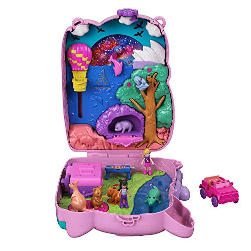 Polly Pocket Bolso y Cofre 2 en 1 con Forma de Koala, con muñecas, Mascotas y Accesorios, Juguete +4 años (Mattel GXC95)